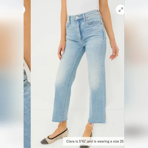 MOTHER The Rambler Zip Ankle Fray Jeans - Picture 2 of 10